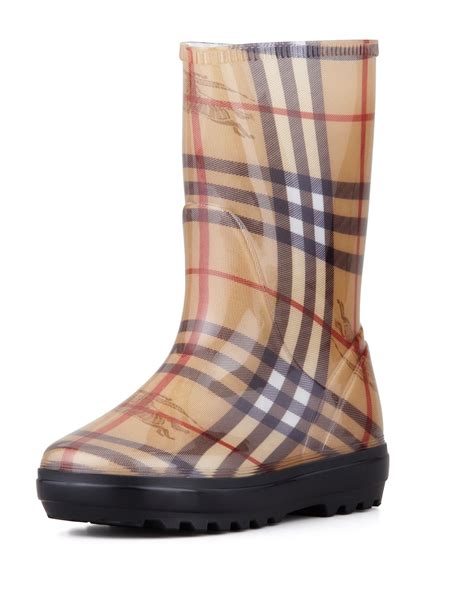 burberry rain boots kids|Burberry flint check rain boot.